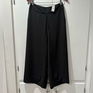 Express Black Wide-Leg Wrap Women's Pants 8R